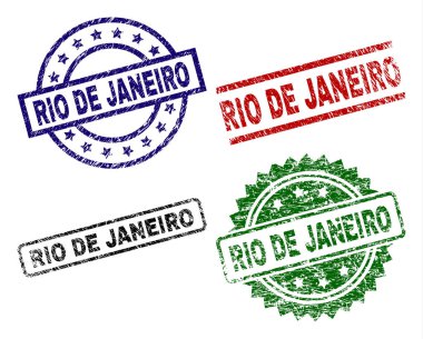 Dokulu Rio De Janeiro mühür pullar çizik