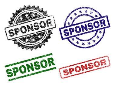 Dokulu Sponsor mühür pullar çizik