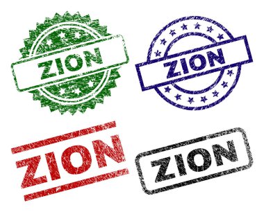 Dokulu Zion mühür pullar çizik