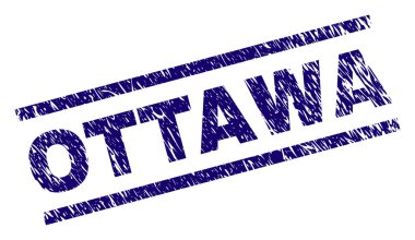 Çizik dokulu Ottawa mühür damgası