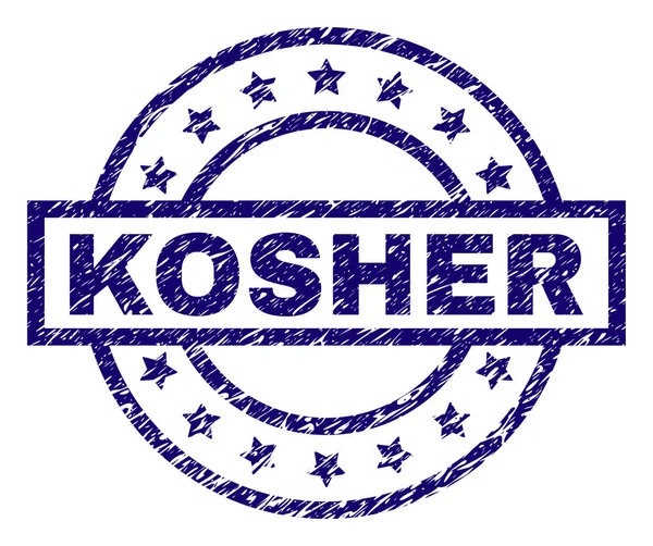 Grunge Texturé KOSHER Stamp Seal — Image vectorielle