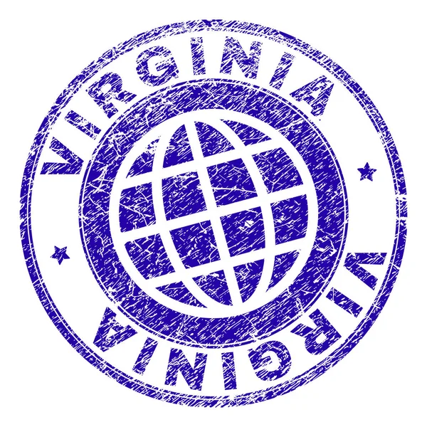 Grunge Virginia damga mühür dokulu — Stok Vektör