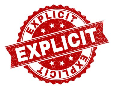 Dokulu açık damga mühür çizik