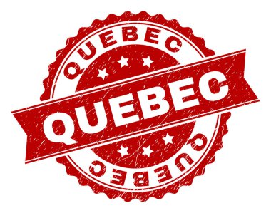 Grunge Quebec damga mühür dokulu