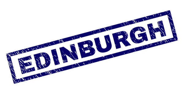 Rektangel repad Edinburgh stämpel — Stock vektor