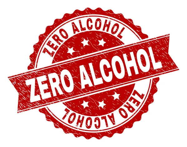 Grunge texturizado CERO ALCOHOL sello — Vector de stock