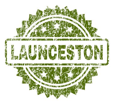Grunge Launceston damga mühür dokulu