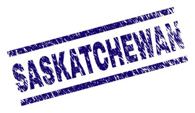 Dokulu Saskatchewan damga mühür çizik