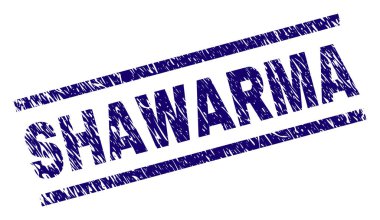 Dokulu Shawarma damga mühür çizik