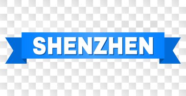 Shenzhen açıklamalı mavi şerit