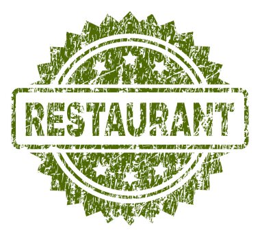 Dokulu Restoran damga mühür çizik