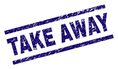 Grunge Take Away damga mühür dokulu