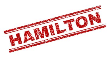 Grunge Hamilton damga mühür dokulu