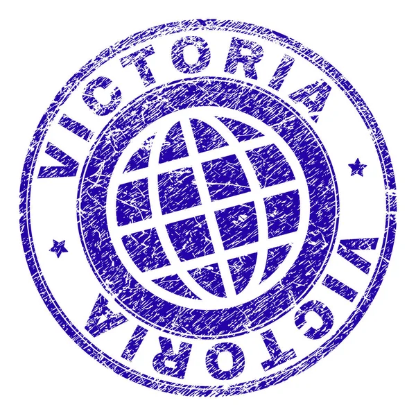 Grunge texturierte Victoria-Briefmarke Siegel — Stockvektor