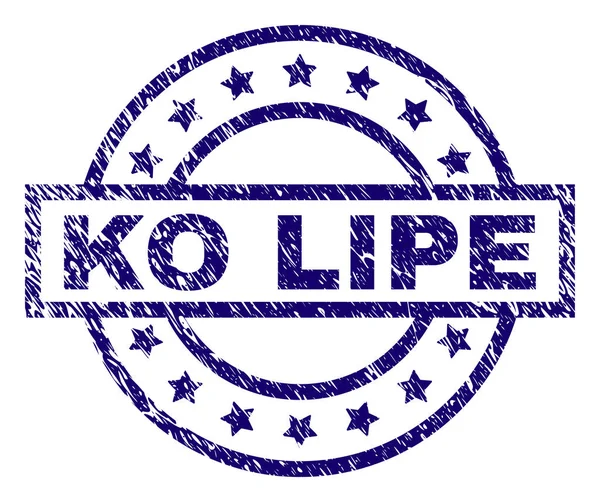 Dokulu Ko Lipe damga mühür çizik