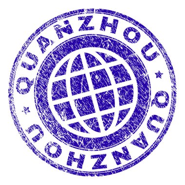 Grunge Quanzhou damga mühür dokulu