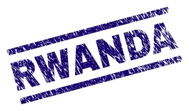 Dokulu Ruanda damga mühür çizik