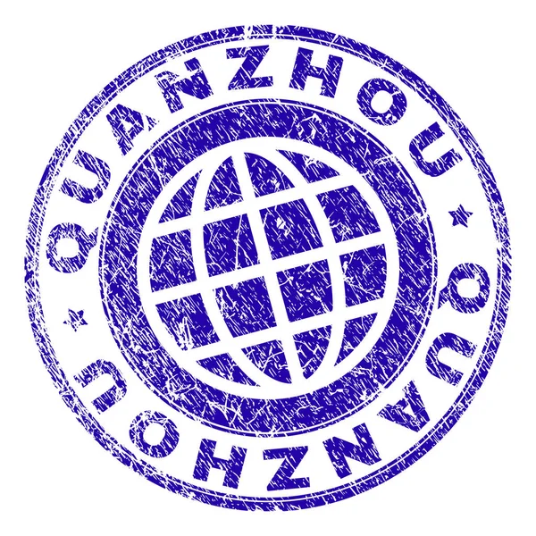 Grunge Quanzhou damga mühür dokulu