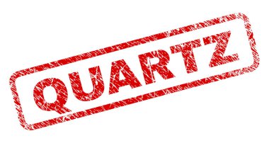 Grunge kuvars yuvarlak dikdörtgen damgası