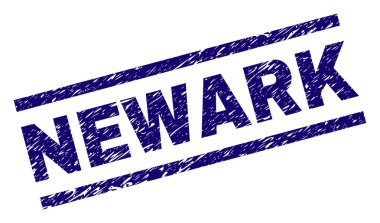 Dokulu Newark damga mühür çizik