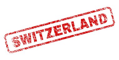 Çizik İsviçre yuvarlatılmış dikdörtgen damgası