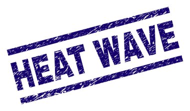 Sıcak hava dalgası damga mühür grunge dokulu