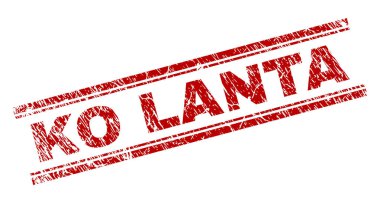 Dokulu Ko Lanta damga mühür çizik