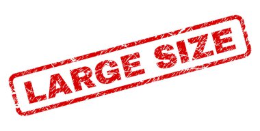 Grunge büyük boy dikdörtgen damga yuvarlak