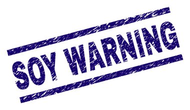 Grunge soya uyarı damga mühür dokulu