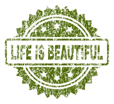 Güzel damga mühür çizilmiş dokulu hayattır