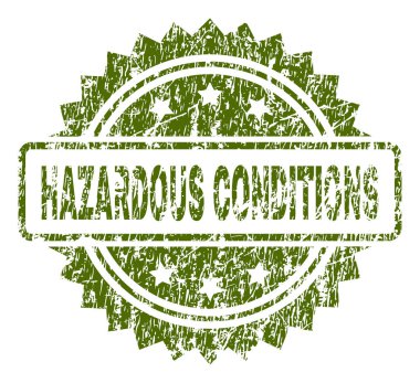 Çizik dokulu tehlikeli koşullar damga mühür