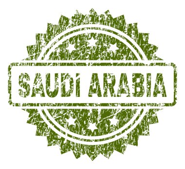 Dokulu Suudi Arabistan damga mühür çizik