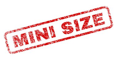 Grunge Mini boyutu yuvarlatılmış dikdörtgen damgası