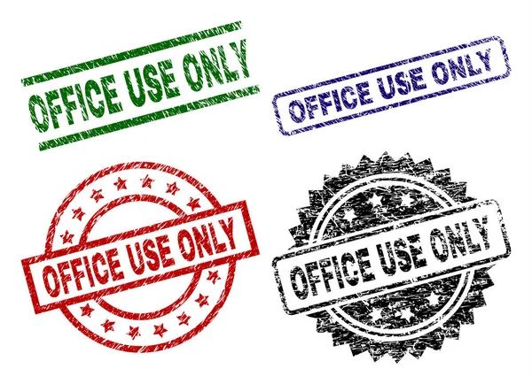 Çizik dokulu Office kullanımı sadece mühür pullar — Stok Vektör