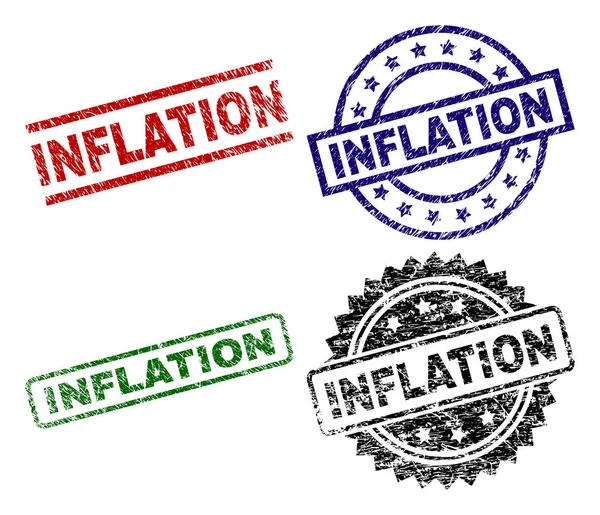 Streszczenie teksturowanej inflacji pieczęć uszczelnienia — Wektor stockowy