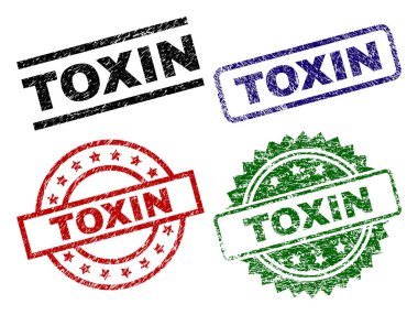 Dokulu toksin damga mühürler çizik