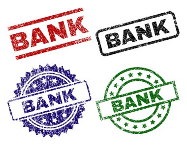 Dokulu banka damga mühürler çizik