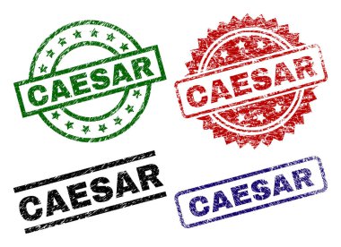 Dokulu Sezar damga mühürler çizik