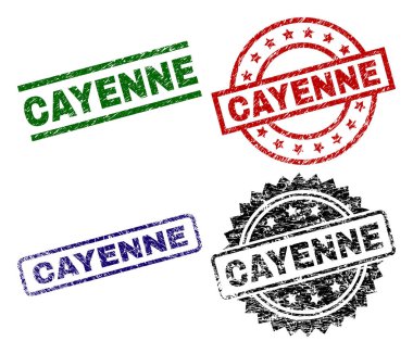 Grunge Cayenne damga mühürler dokulu