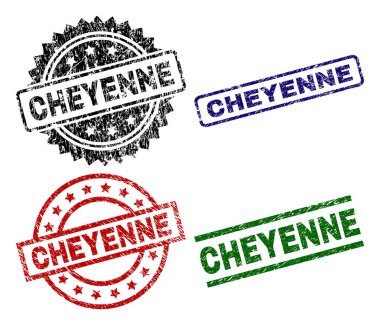 Çizik dokulu Cheyenne damga mühürler