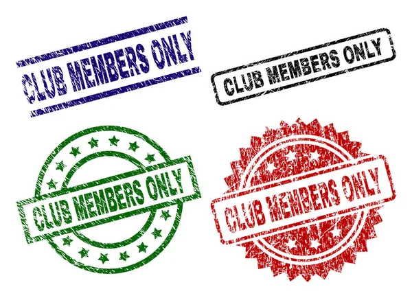 Grunge Textured CLUB MEMBERS ONLY Seal Stamps