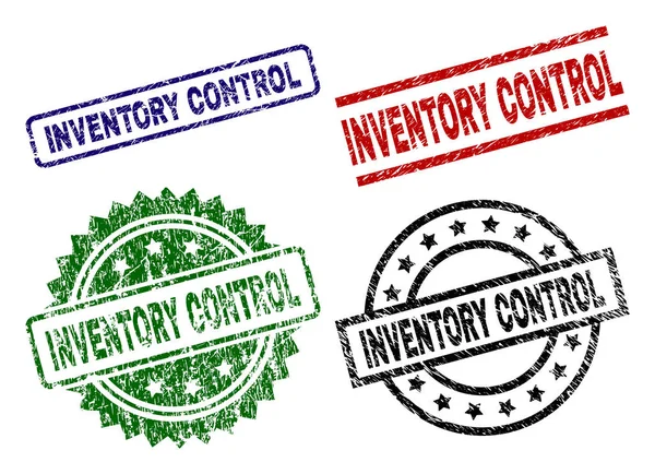 Grunge texturou Inventory Control pečeť razítka — Stockový vektor