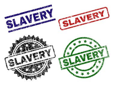 Kölelik mühür sıkıntı doku ile yazdırır. Siyah, yeşil, kırmızı, mavi vektör kauçuk çizilmiş doku ile kölelik metin yazdırır. Lastik conta ile daire, dikdörtgen, madalyon şekilleri.