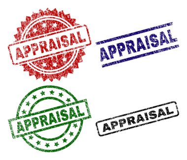 Dokulu değerleme damga mühürler çizik