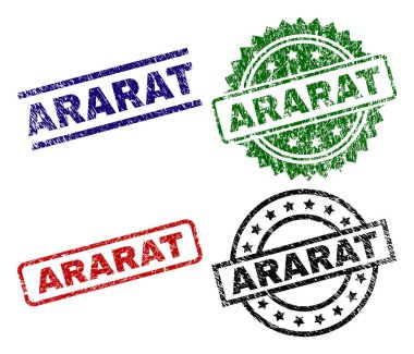 Dokulu Ararat damga mühürler çizik