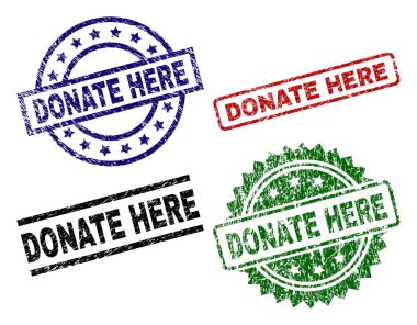 Hasarlı dokulu burada mühür pullar bağış