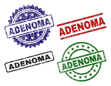 Grunge Adenoma mühür pullar dokulu