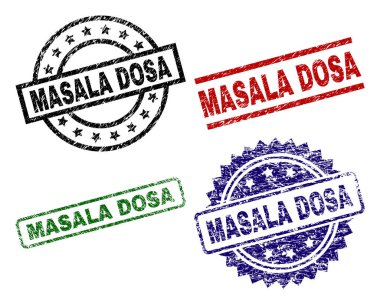 Dokulu Masala Dosa mühür pullar çizik