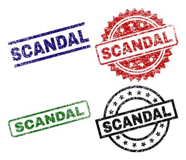 Dokulu skandal damga mühürler çizik