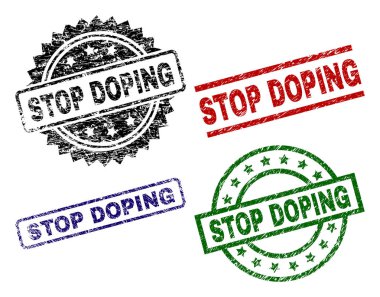 Dokulu Stop damga mühürler Doping çizik